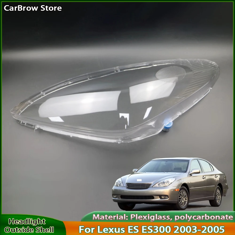 

Прозрачный абажур для маски для Lexus ES ES300 2003 2004 2005, крышка передней фары, линза, автозапчасти