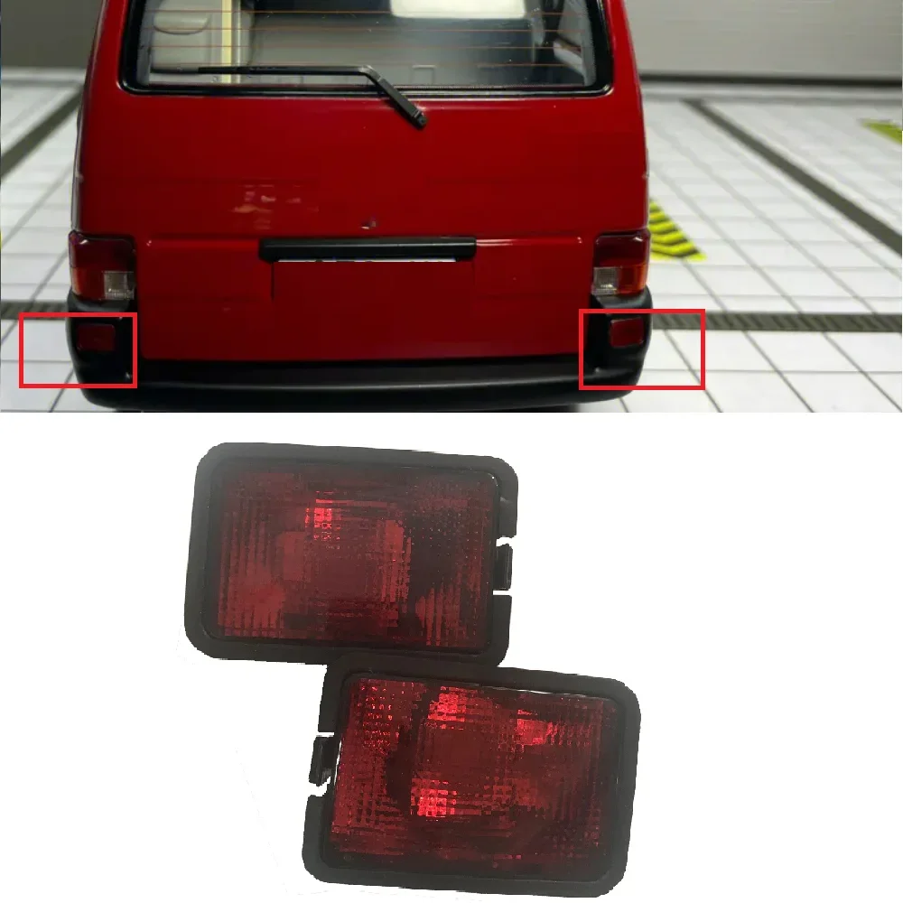 2X Rear Bumper Reflector Indicator Light for Volkswagen VW Transporter Caravelle T4 1996 1997 1998 1999-2004 without bulb