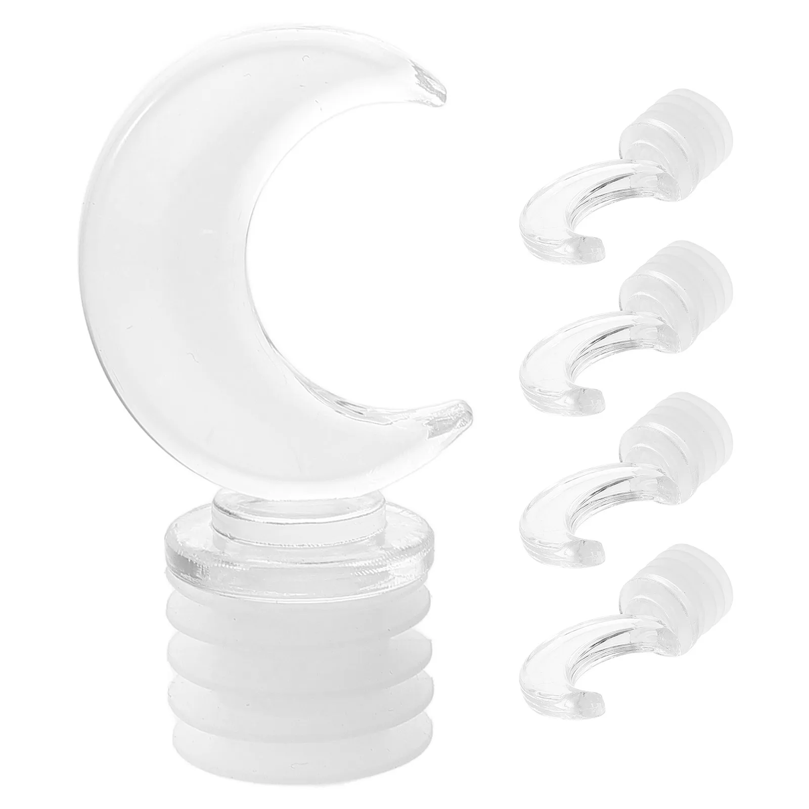 

5 pcs Aromatherapy Bottle Stopper Essential Oil Plug Vintage Moon Crystal French Glass Sealer Glass Bottle Lid Stoppers Plastic