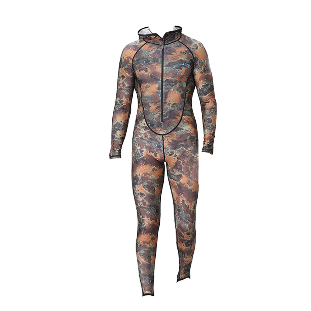 Mens Camouflage Full Body Wetsuit SCUBA Diving Surfing Spearfishing M-4XL