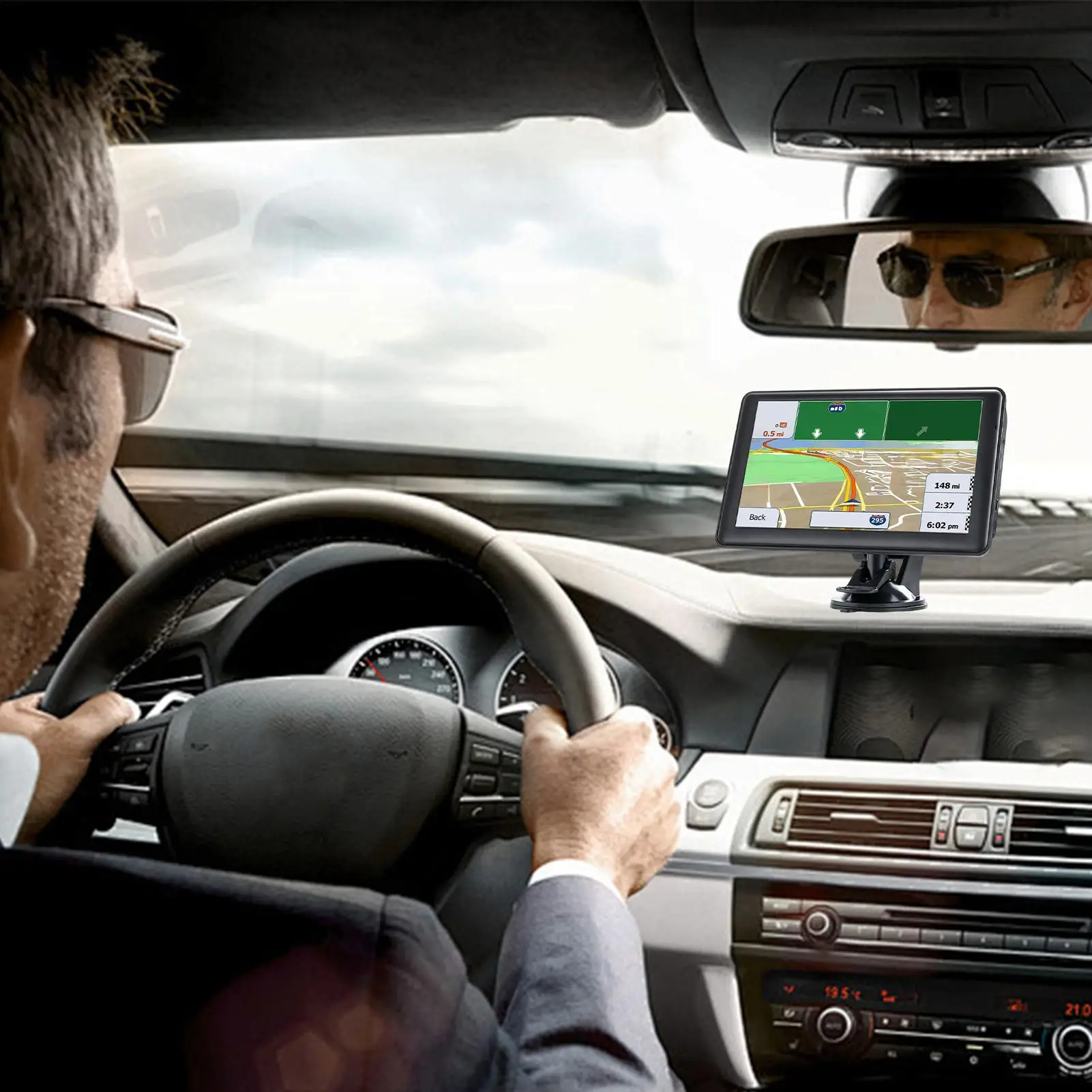 GPS de voiture 7 pouces, unités GPS pour véhicule, équipement, appareil intelligent, écran tactile, affichage des cartes pour véhicule, longue voyage, camping-car, femmes et hommes