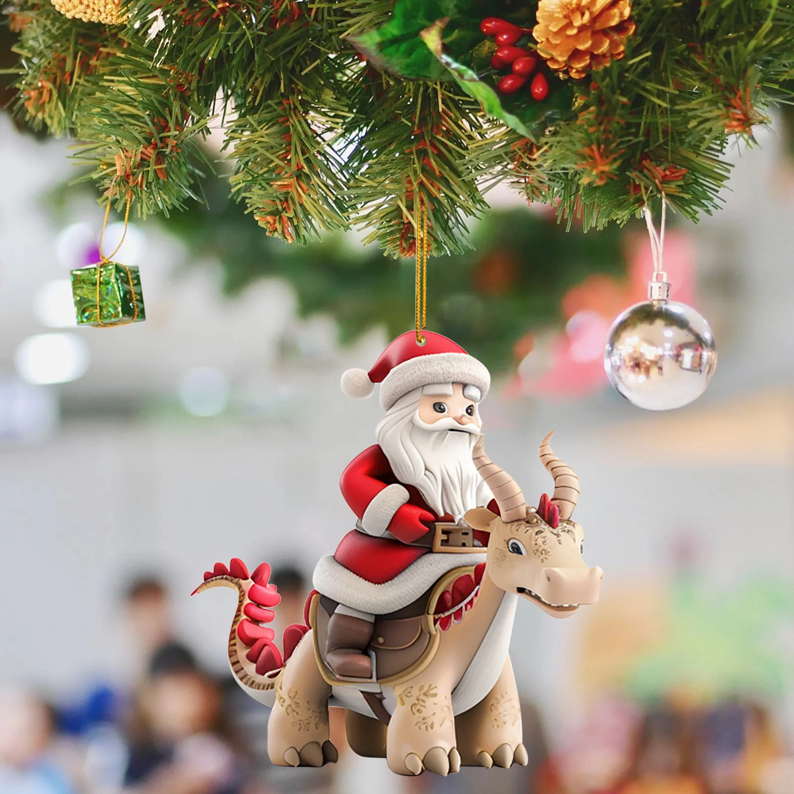 New Christmas Tree Decorations  Mini Indoor And Outdoor Christmas Tree Farmhouse Decorations  Santa C Laus Ride Holiday Spring