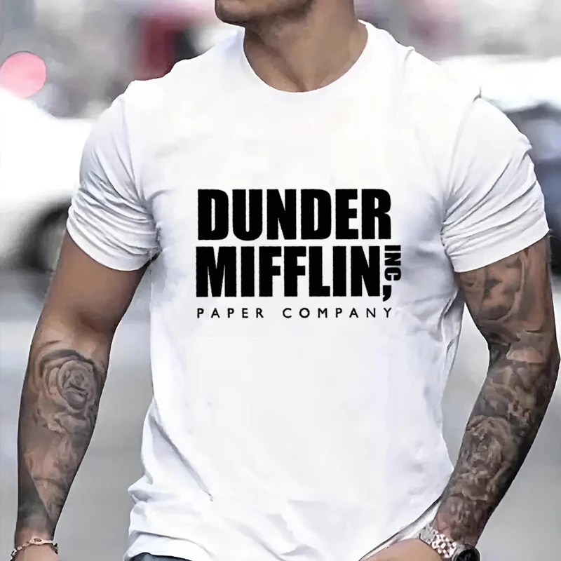 

TV Drama Characters Dwight Schrute Print Men Women T-shirt Classic Simple Harajuku Unisex Tee Trendy Urban Streetwear Casual Top