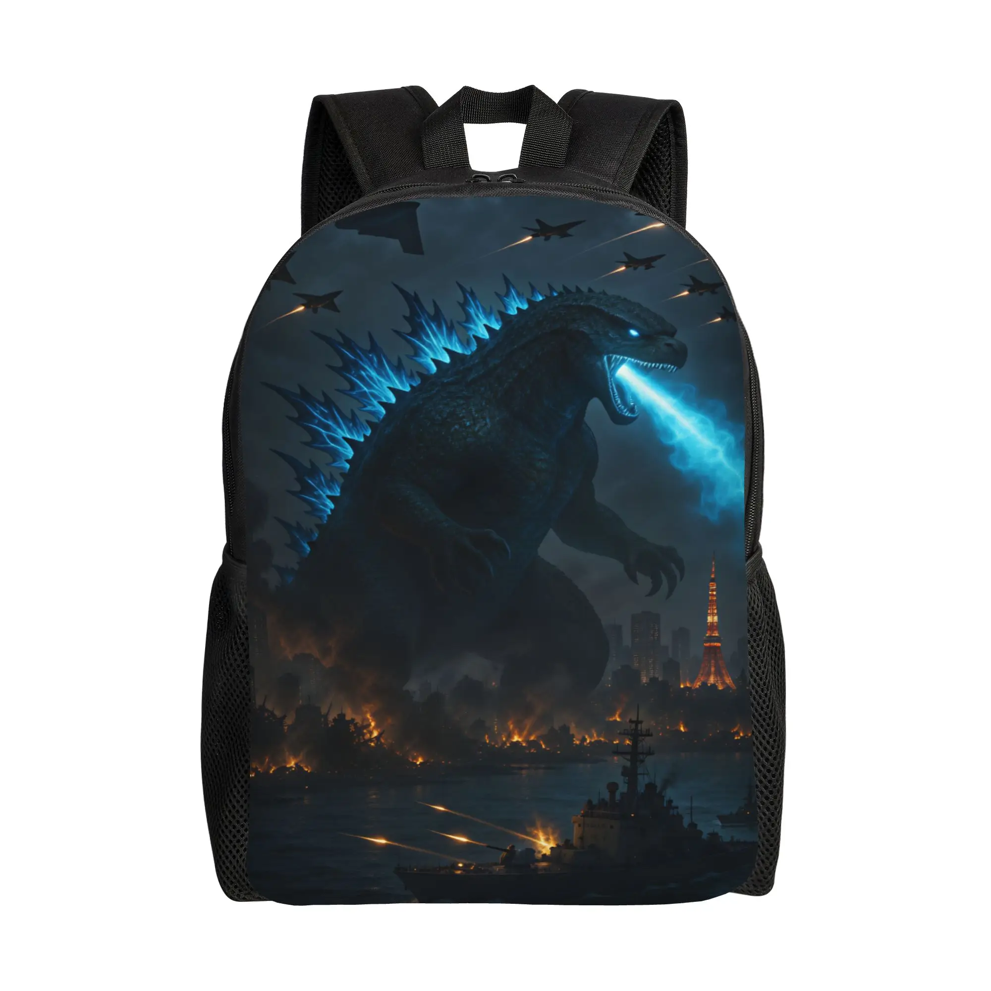 M-Monster King Backpack  Daily Backpacks Unisex Colorful Breathable High School Bags Cool Rucksack