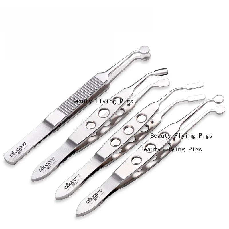 

1 шт., массажные щипцы из нержавеющей стали Meibomian Dland, прозрачный зажим для век, инструменты для офтальмологической терапии, детали инструментов для офтальмологического оборудования