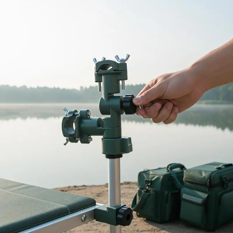 truck bed fishing rod holder With the capacity to hold up to 5 rod and reel combos V4 Truck Bed Fishing Rod