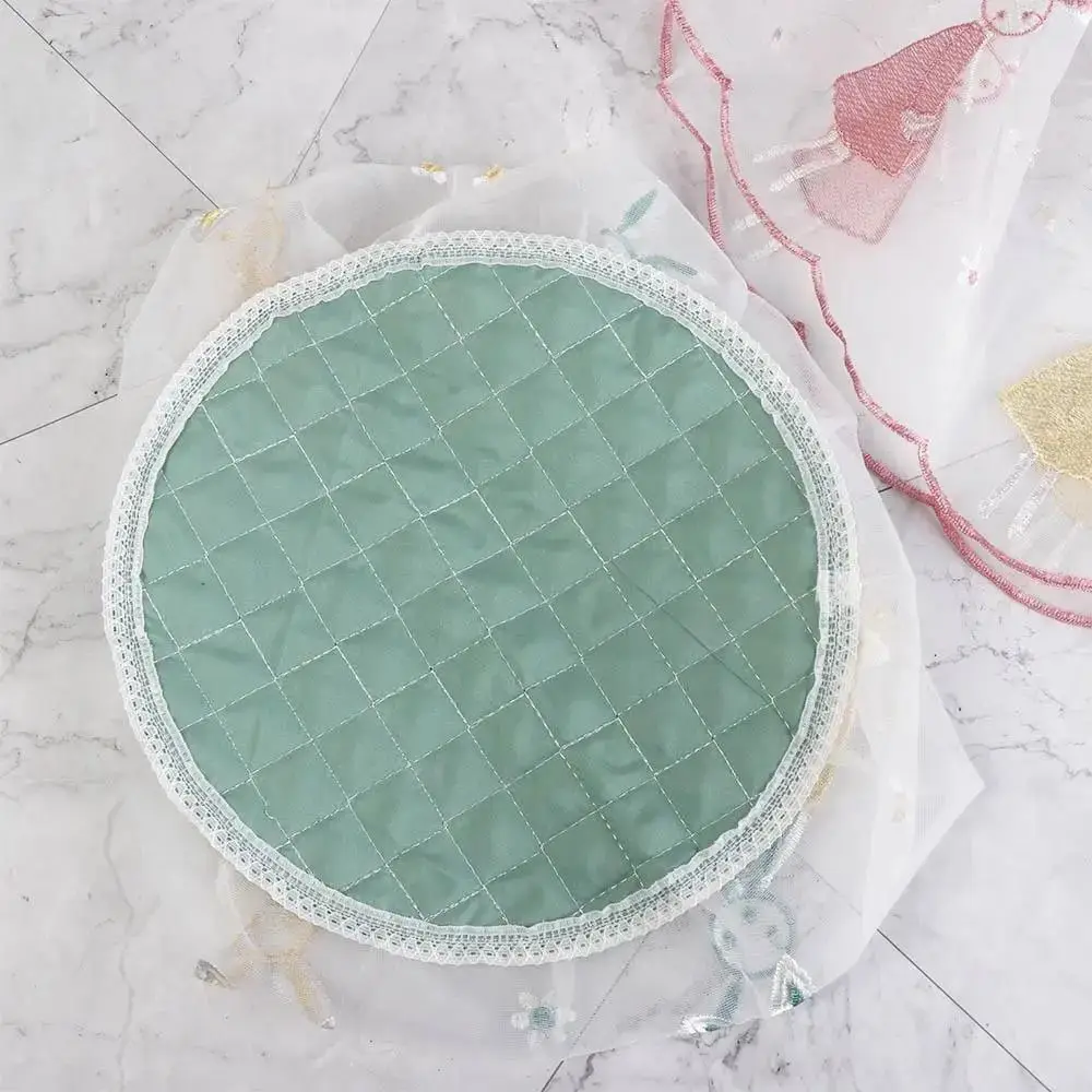 Translucent Mesh Lace Fabric Cover Durable Cute Embroidered Protector Cover General Cartoon Pattern Electric Rice Pot Dust Cover