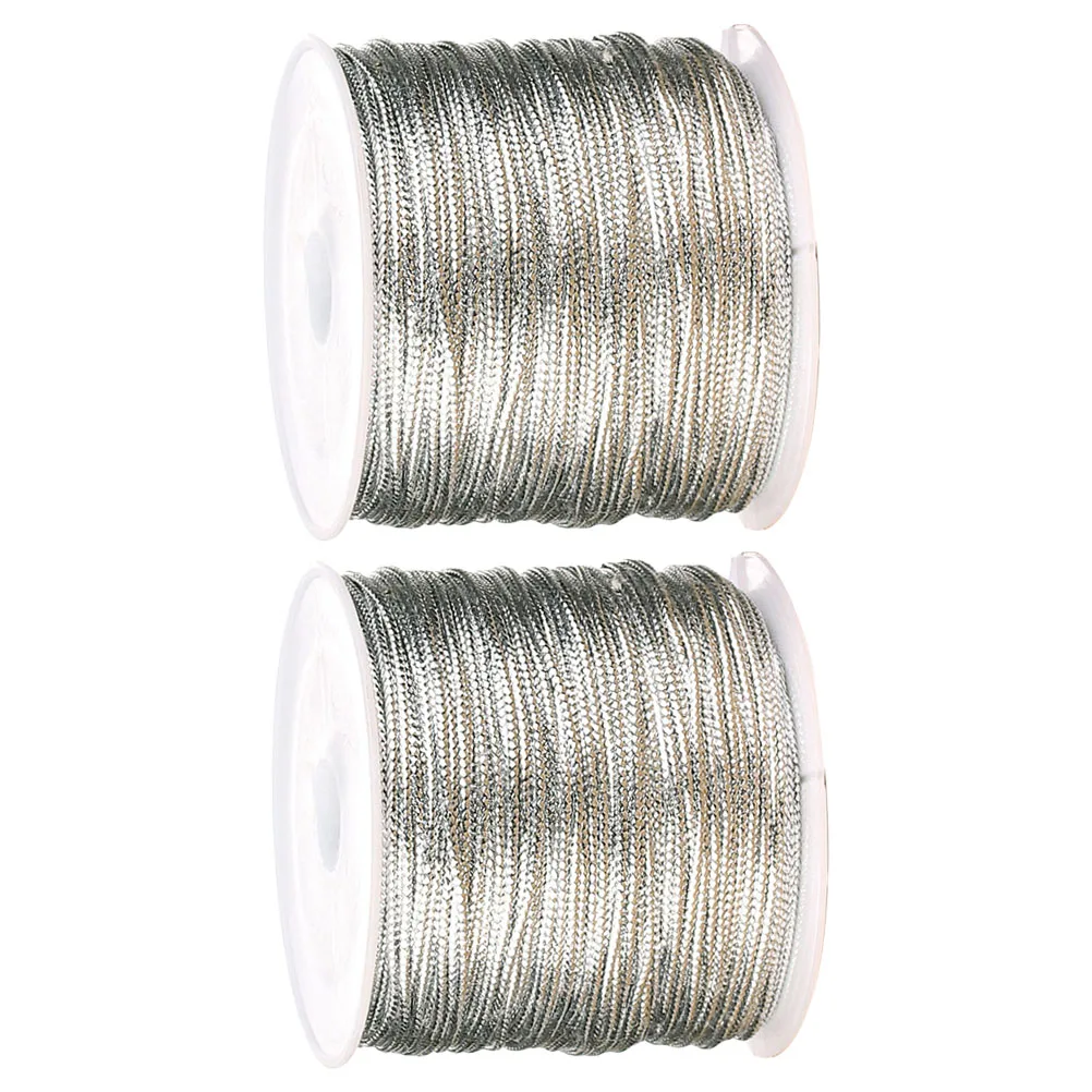 

Elastic Rope Silver Durable Material DIY Supplies Wrapping Gifts Jewelry Christmas Ornaments Practical Package Wire