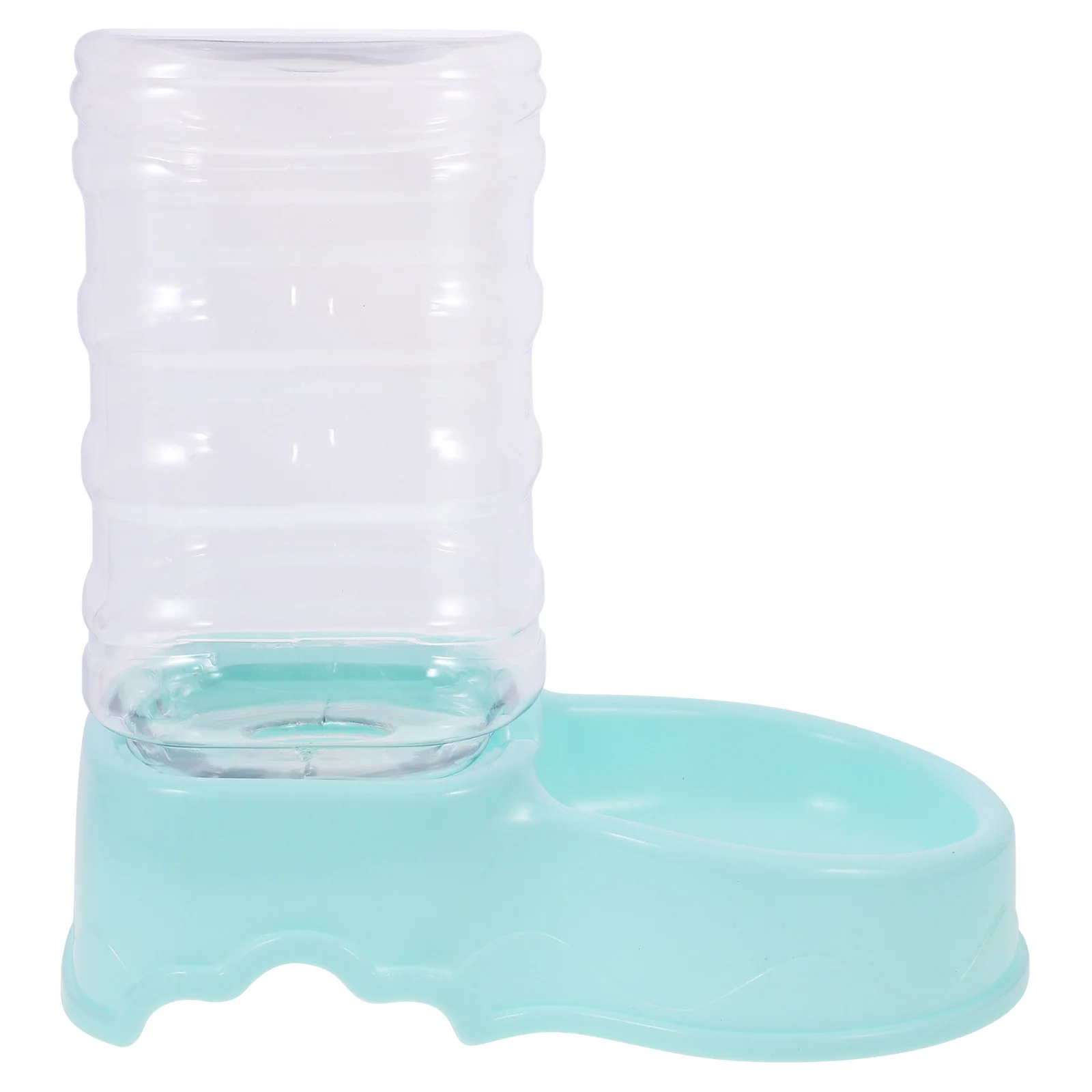 

Pet Water Fountain Gravity Feeder Cats Dogs Blue Self Filling Dispenser Durable Plastic Easy Use Home Matching Simple Design Cat