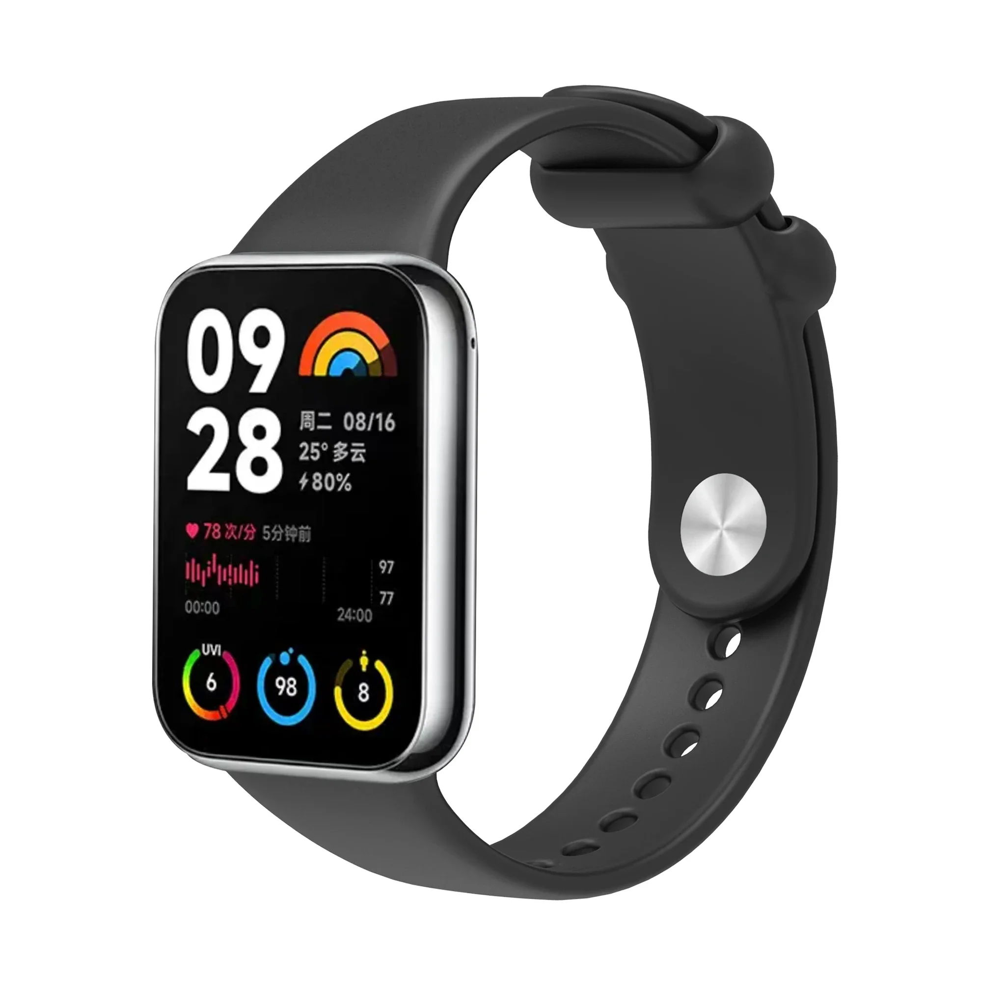 สายซิลิโคนสําหรับ Xiaomi Miband 9 Pro/8 Pro สําหรับ Redmi นาฬิกา 5/4 SmartWatch สร้อยข้อมือสายรัดข้อมือ Miband 8/9 pro Correa