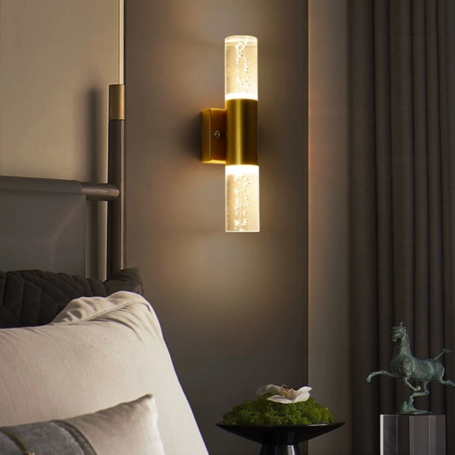 Enhance your living space with elegant and luxurious LED crystal bubble wall lights. Elevate the sophistication and class of you