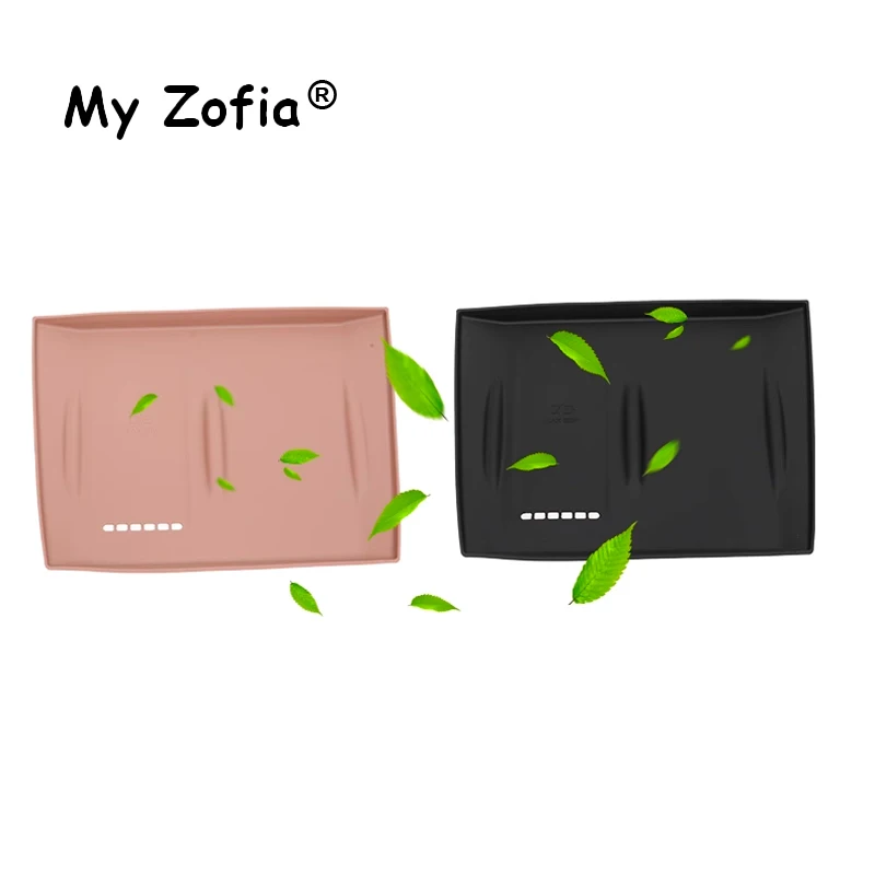 لشيري تيجو 9 2025 2026 سيارة سيليكون التحكم المركزي شحن لاسلكي المضادة للانزلاق حامي حصيرة حامل هاتف منصات اكسسوارات #2