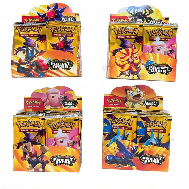 Pokemon-Karten MEGA EVOLUTION Perfect Order 288 Stück Prismatische Pokemon-Karten Spiel Cartoon Englisch Booster Kampf-Sammelkarten