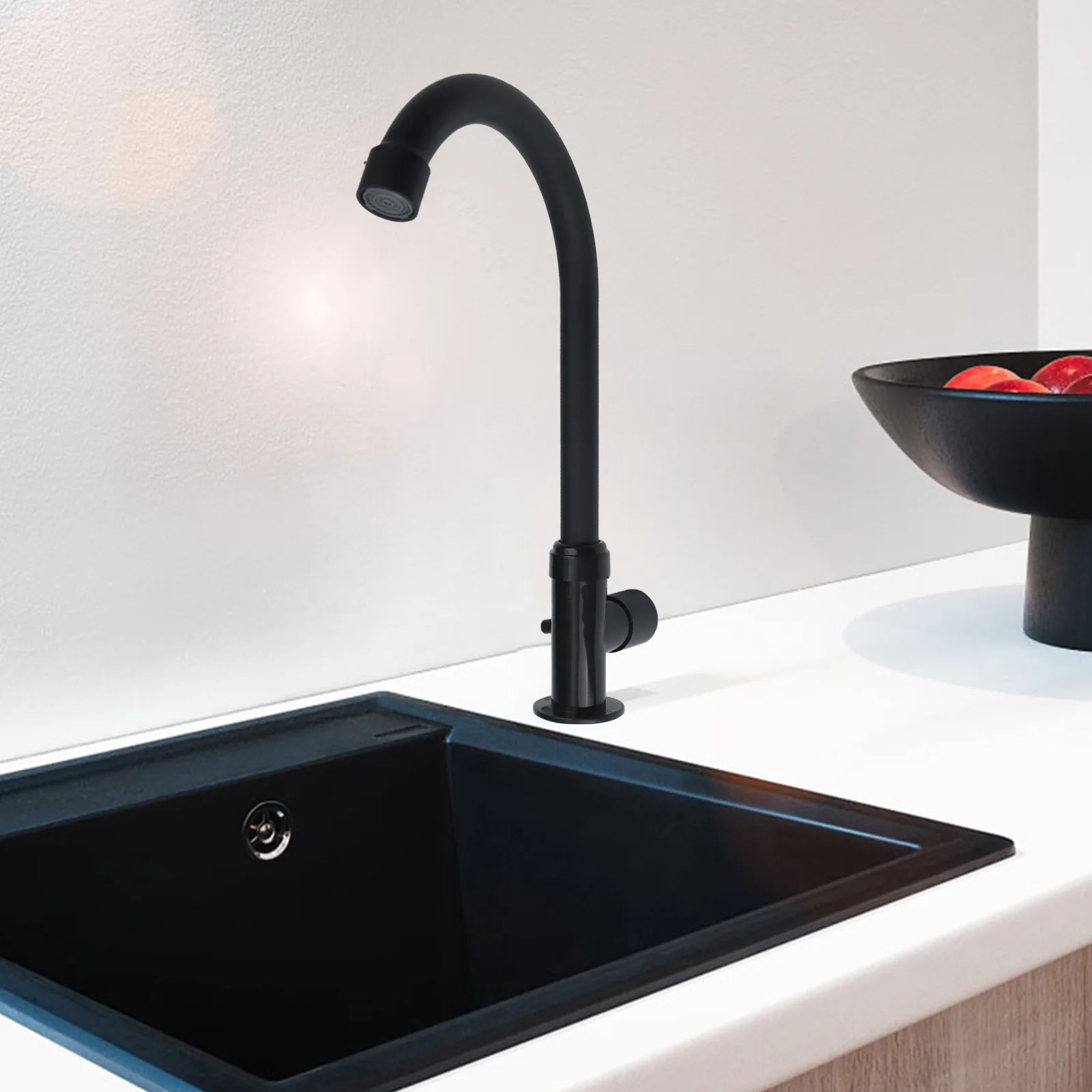 Plastic Steel Kitchen  Faucet Single  Cooling Rotatable  Water Purifier Single Lever Hole Tap Cold Water Faucet
