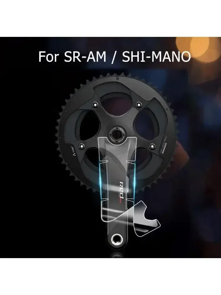 AliExpress TOOPRE Bicycle Crank Protector Stickers Adhesive TPH Film For SRAM For SHIMANO Cycling Crankset Protector Decals Parts