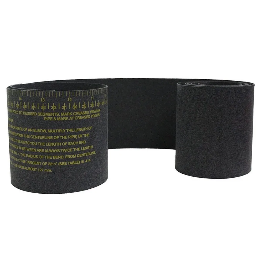 2PCS PVC Pipe Wrap Measuring Tool for 1-6 and 2-16 Diameter Pipes with Clear Graduations for Circumference and Diameter Readings