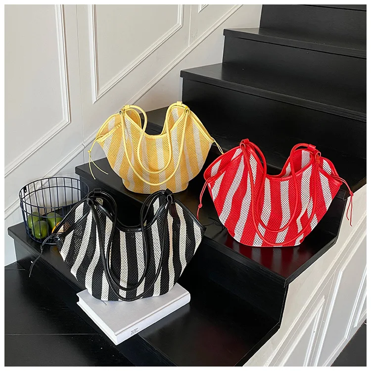 Korean bucket bag new casual lazy style large capacity armpit bag fashionable shoulder bag