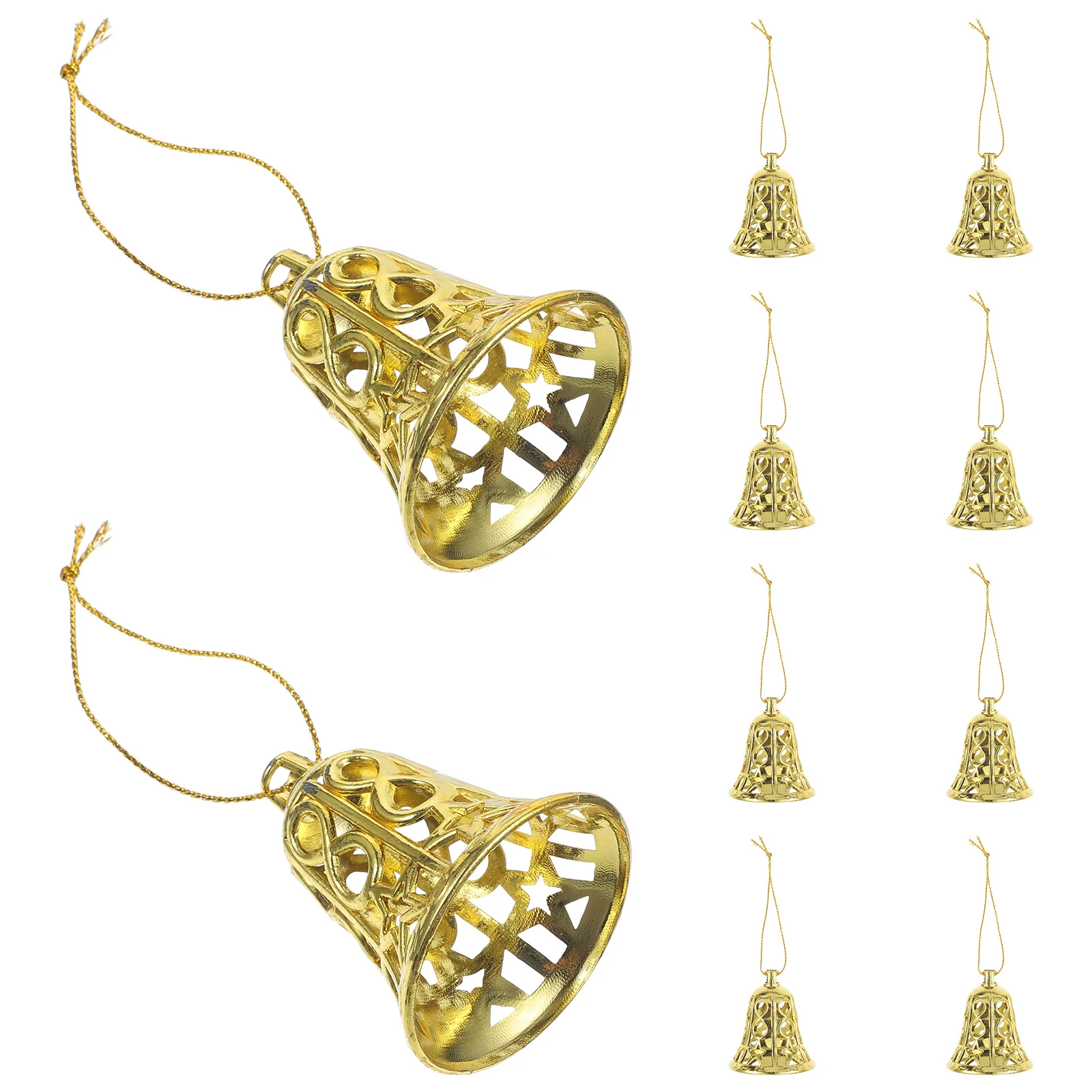 

12pcs Christmas Tree Decorations Vintage Bell naments Hanging Bells Pendant Xmas Home Wreath Winter Party Supplies