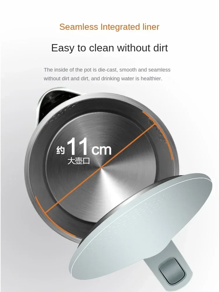 غلاية كهربائية من الفولاذ المقاوم للصدأ ، سعة كبيرة ، انقطاع التيار الكهربائي التلقائي بالكامل ، الاستخدام المنزلي ، 220 فولت ، 304