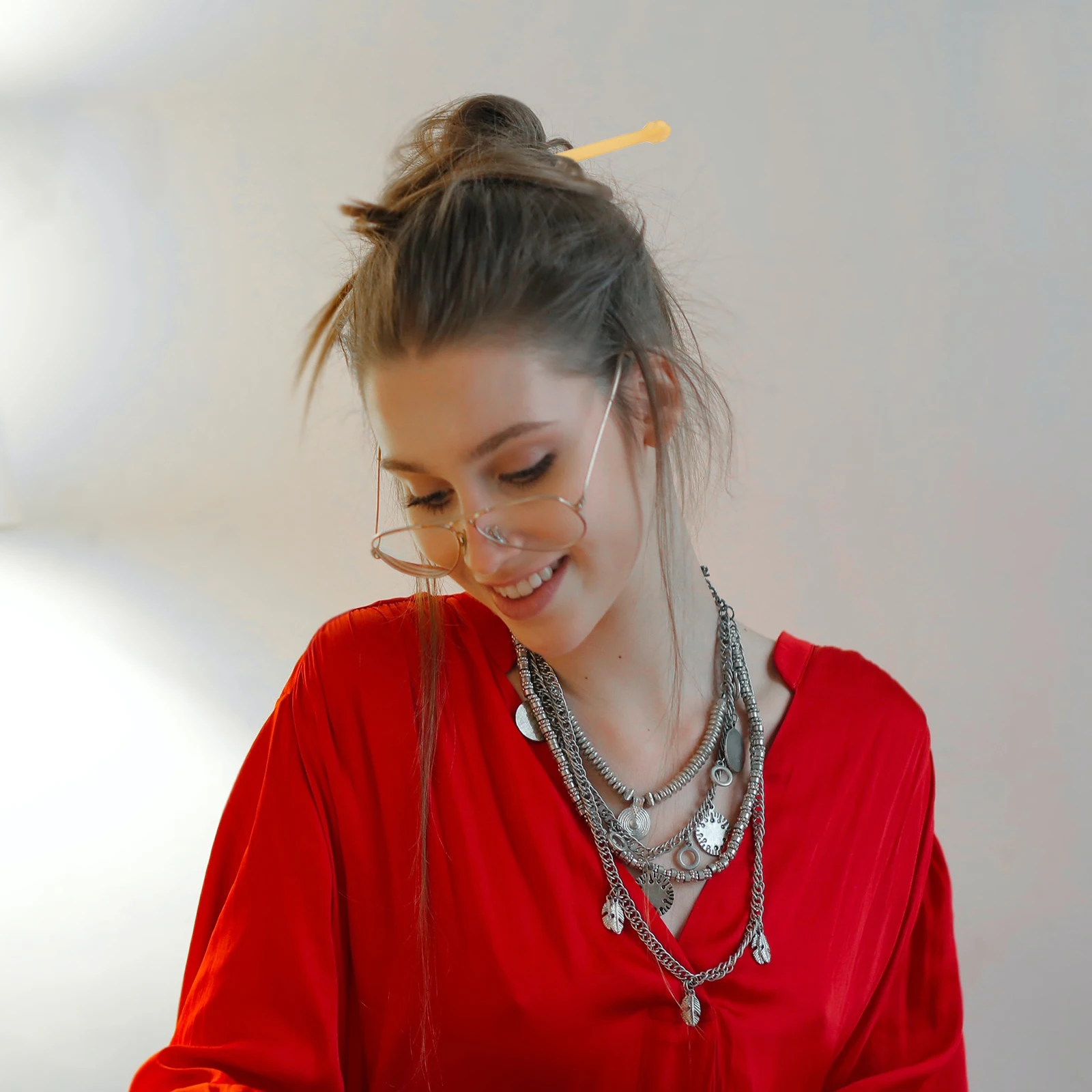 

Retro Hairpins Vintage Flower Forks Wavy Barrettes Sheep Horn Clips Acetate Sticks Hairstyle Decoration Durable Material Perfect