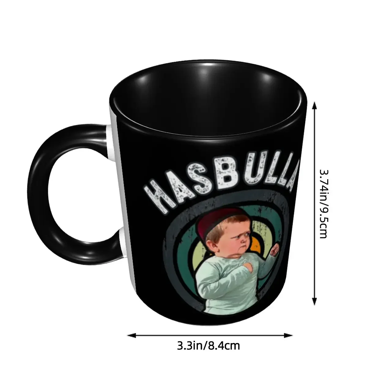 Hasbulla Mugs Custom Funny Hasbulla Hasbullah Smile Coffee Ceramic Mug Creative Present