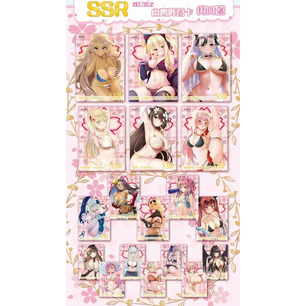 Cartes de collection Goddess Story, Azur Lane, SGR SLP, Anime Girls Party Swimsuit, Bikini Feast, Booster Box, Doujin Toys, Vente en gros