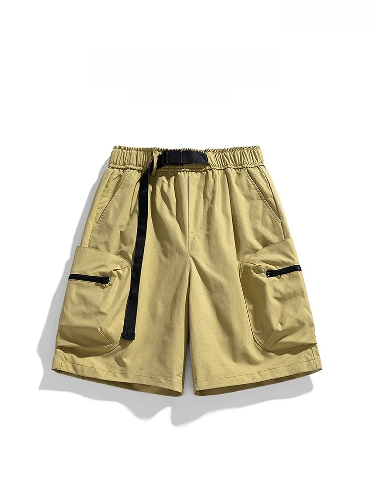 

KITH, новая летняя свободная рабочая одежда, спортивные повседневные брюки с пятью четвертью, дышащие эластичные брюки с защитой от пятен, прямые брюки