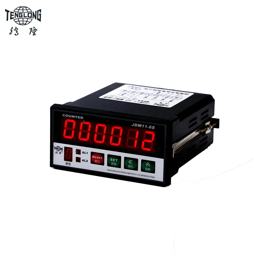 6 Digit Cable length measuring device digital counter meter with output relay