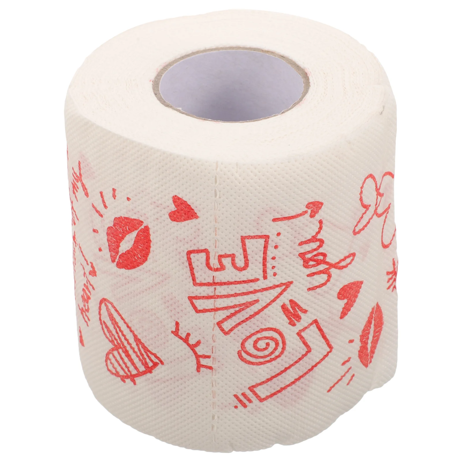 Rollo de papel con estampado de San Valentín, servilleta de baño, pañuelos de papel higiénico