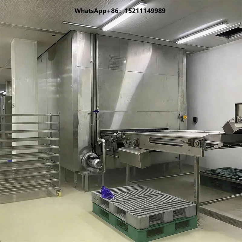 Fluidized IQF Blast Freezer Automatic Quick Freeze Equipment to -45℃ Industrial