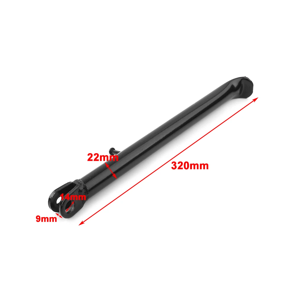 Black 32cm Motorcycle Kickstand Side Stand For Dirt Bikes 70cc 90cc 110cc 125cc