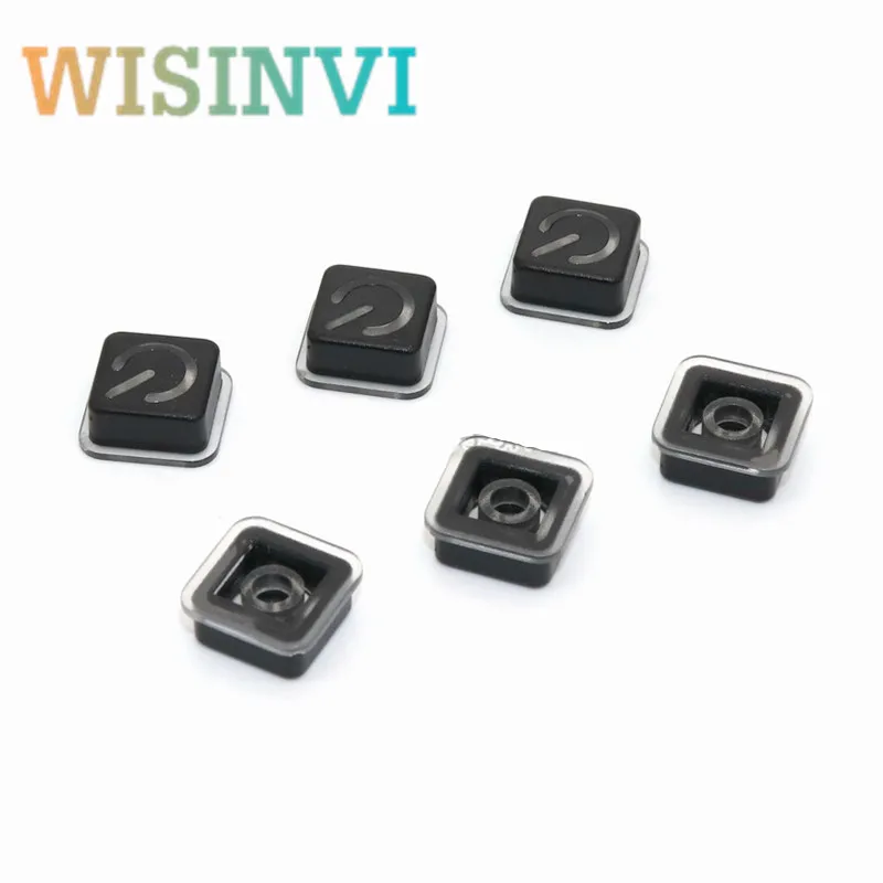 10 Stuks Lichttransmissieknop Vierkant Plastic Schakelkap Tact Switch Cap Cirkelvormig Gat Binnenopening 3.2Mm