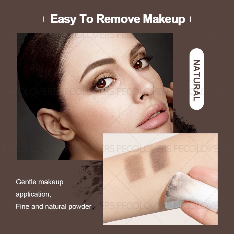 1 Set 3-in-1-Augenbrauenstempel mit Pinsel- und Augenbrauenformen-Schablone, langlebig, wasserfest, perfekter Augenbrauen-Look