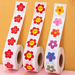 500pcs Flowers Reward Sticker for Kids Journaling Scrapbooking Decorative Stickers Gift Seals Stickers Teachers Classroom Supply