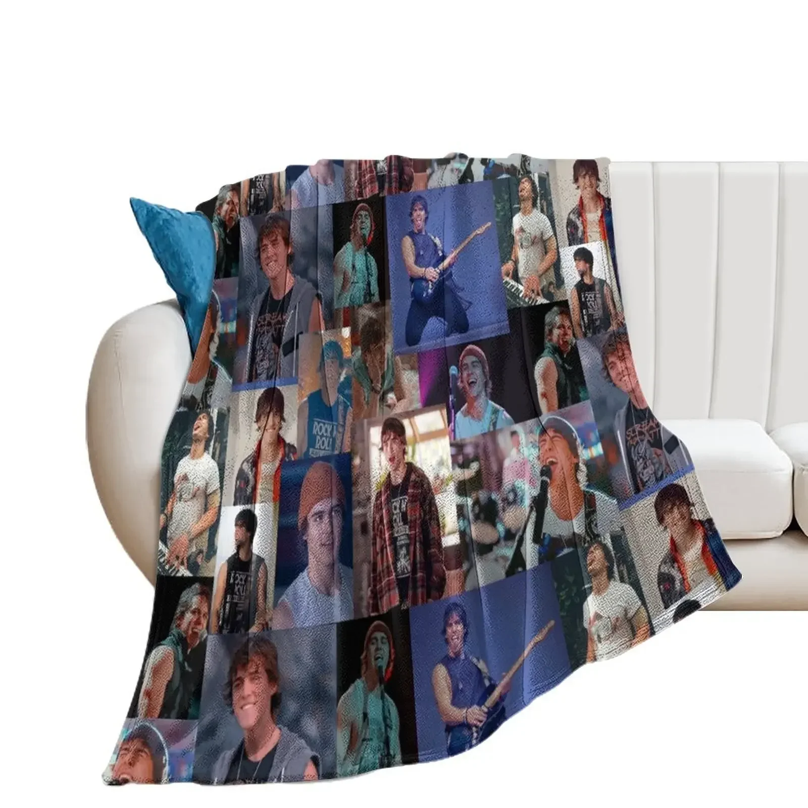 

Charlie Gillespie Luke collage Throw Blanket Custom Comforter Blankets