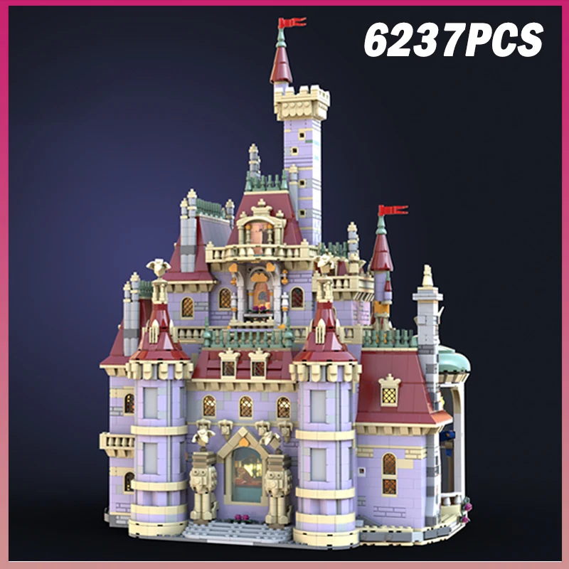 

6237 шт. MOC-234606 замок принцессы модель строительные блоки кирпичи для взрослых девочек сборная игрушка подарок на день рождения Рождественское украшение для рабочего стола