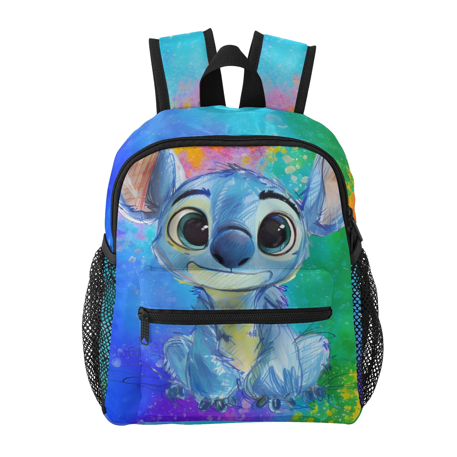 

Stitch - Cute Blue Cartoon Character School Backpack For Children Printed School Teenager'S Backpack Kindergarten Bag Boys 12 In
