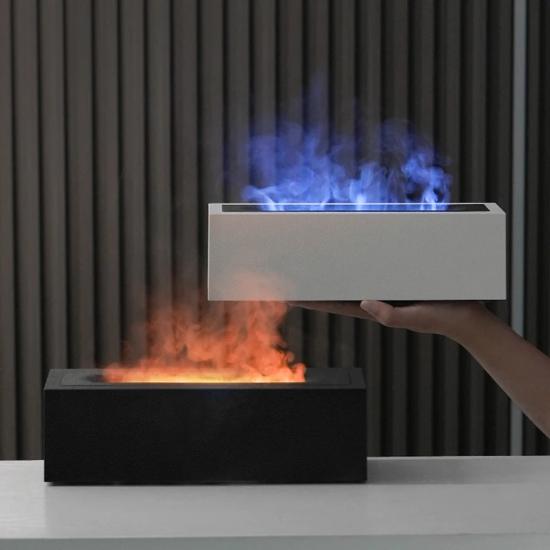 Household Flame Aroma Diffuser Flame Humidifier Mist Diffusor Essential Oil Fire Aroma Diffuser