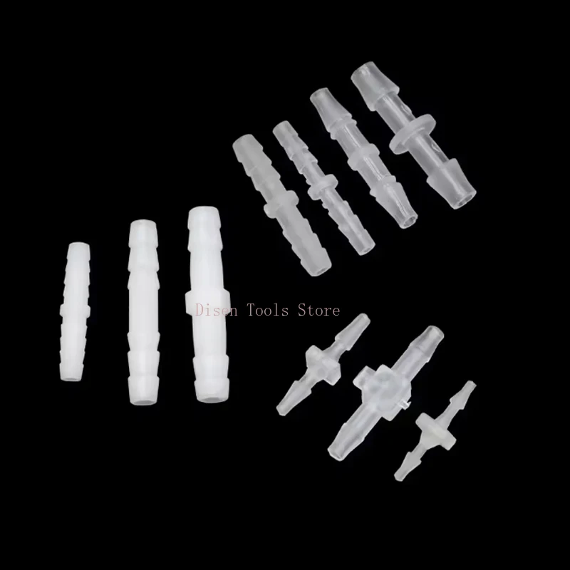 プラスチックストレートコネクター PP 等径パゴダ型プラスチックホースジョイント ガーデン散水ホース継手 1.6～10mm