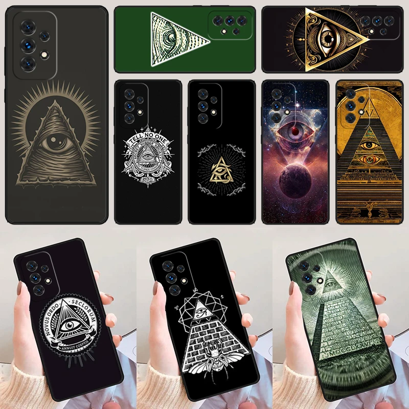 

Pyramid Eye Symbol For Samsung Galaxy A52 A72 A73 A20e A21S A50 A70 A11 A12 A42 A31 A40 A51 A71 A32 A80 A91 Phone Case Cover