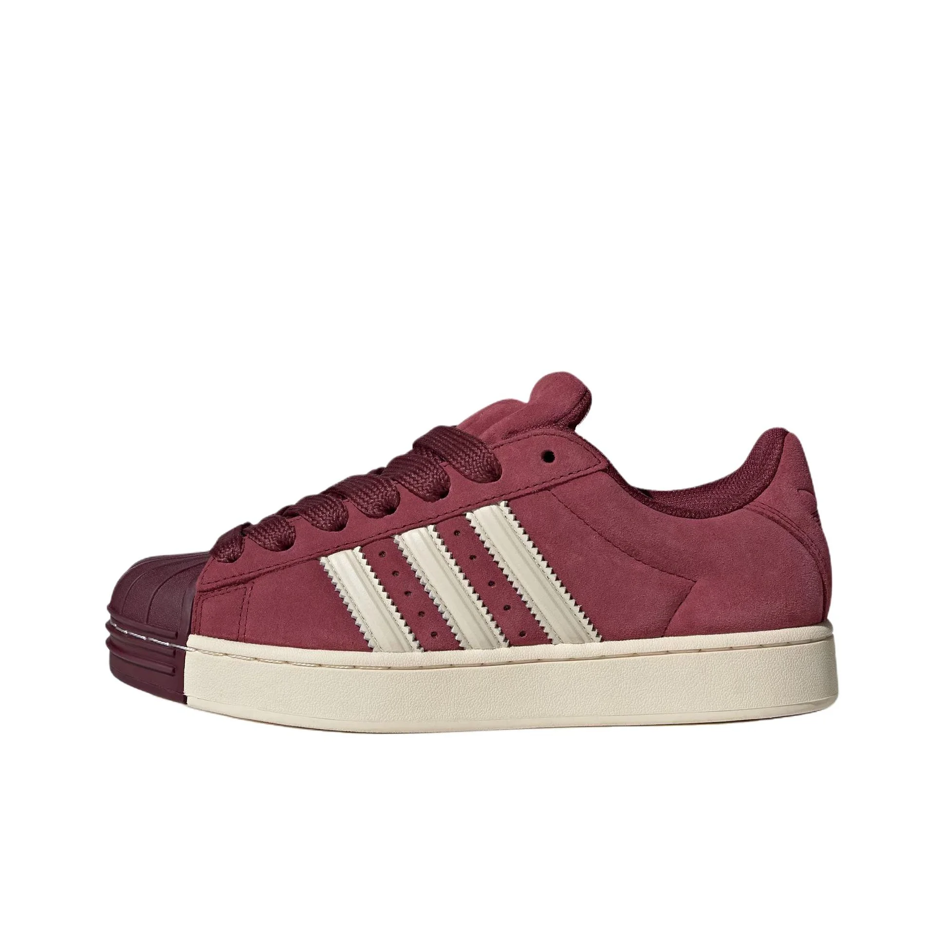 Adidas Originals Superstar ST Low top Skateboard Shoes Unisex Dark Red Ivory KI3563