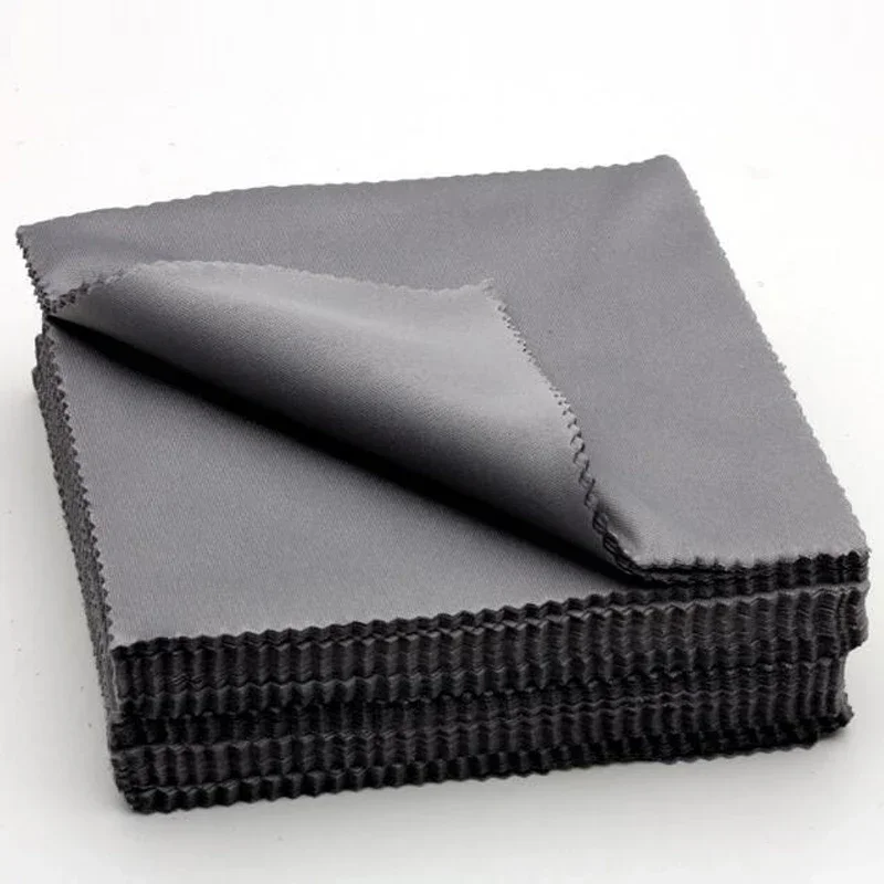 10 pcs Black Microfiber Sunglasses Eyeglasses Cleaning Cloth 14*14cm Glasses Eyewear Clean Lens Cloth Accessories limpa lentes