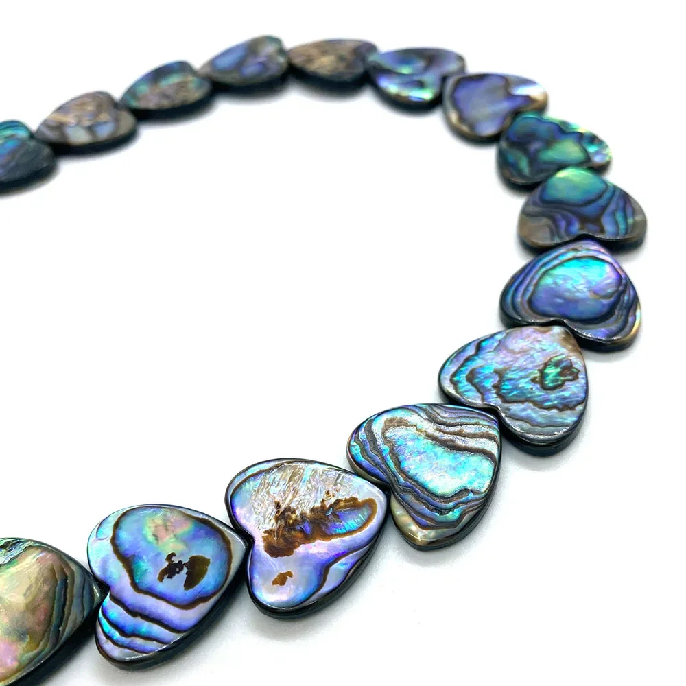 Natural Abalone Shell Beads Heart Water Drop Shape Shell Beads for Jewelry Making DIY Bracelet Necklaces Accessories Wholesale