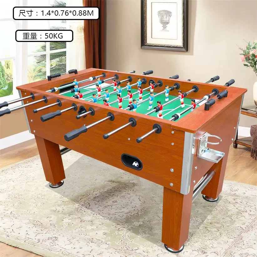 Indoor large football machine 1.4 meters large table football table golden design for 4S store hotel clubhouse