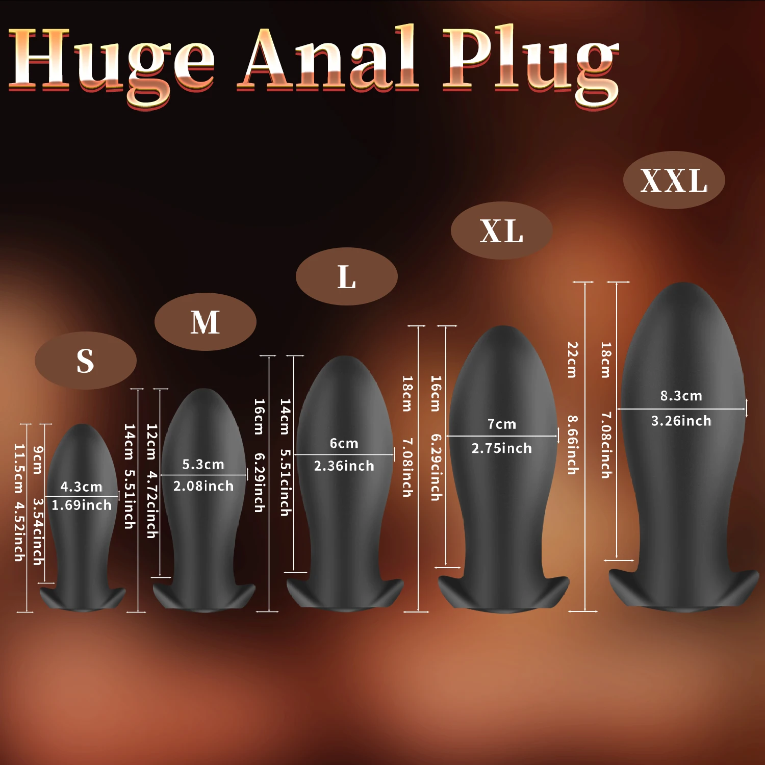 Big Butt Plug Anal Sex Toys for Women Men Gay Huge Silicone Buttplug Thick Large Anal Dildo Anus Expander Vagina Erotic Products