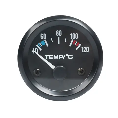 Vehicle Meter 12V Automobile Car Gauge 2" 52mm Water Temp Oil Temp Oil Press Fuel Volts Oil press kg Ammeter Gauge Black Shell 10 best sales temp gauge car - №3