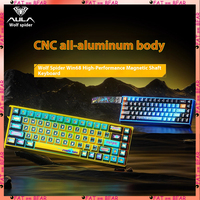 AULA WIN68HE wired ultra aluminum stack magnetic axis keyboard for PC gaming, low latency esports FPS teclado magnetico keyboard