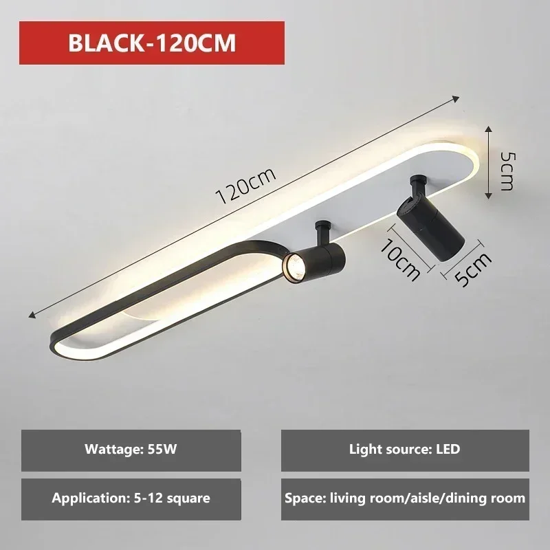 DAMIASMIL Nordic LED Decke Lampen Für Wohnzimmer Korridor Garderobe Decke Licht Mit Scheinwerfer Kronleuchter Wohnkultur Beleuchtung Leuchte 8