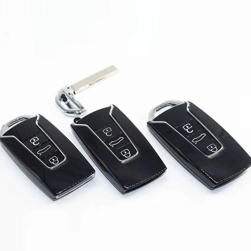 

3 Button Smart Remote Key Case For VW Touareg With Emergency Insert key Blank (2019 year)