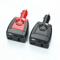 Car Accessories, 150W Car Auto Power Inverter, DC 12V to AC 220V/110V, with USB Ports 2.1/1.5A Charger Splitter